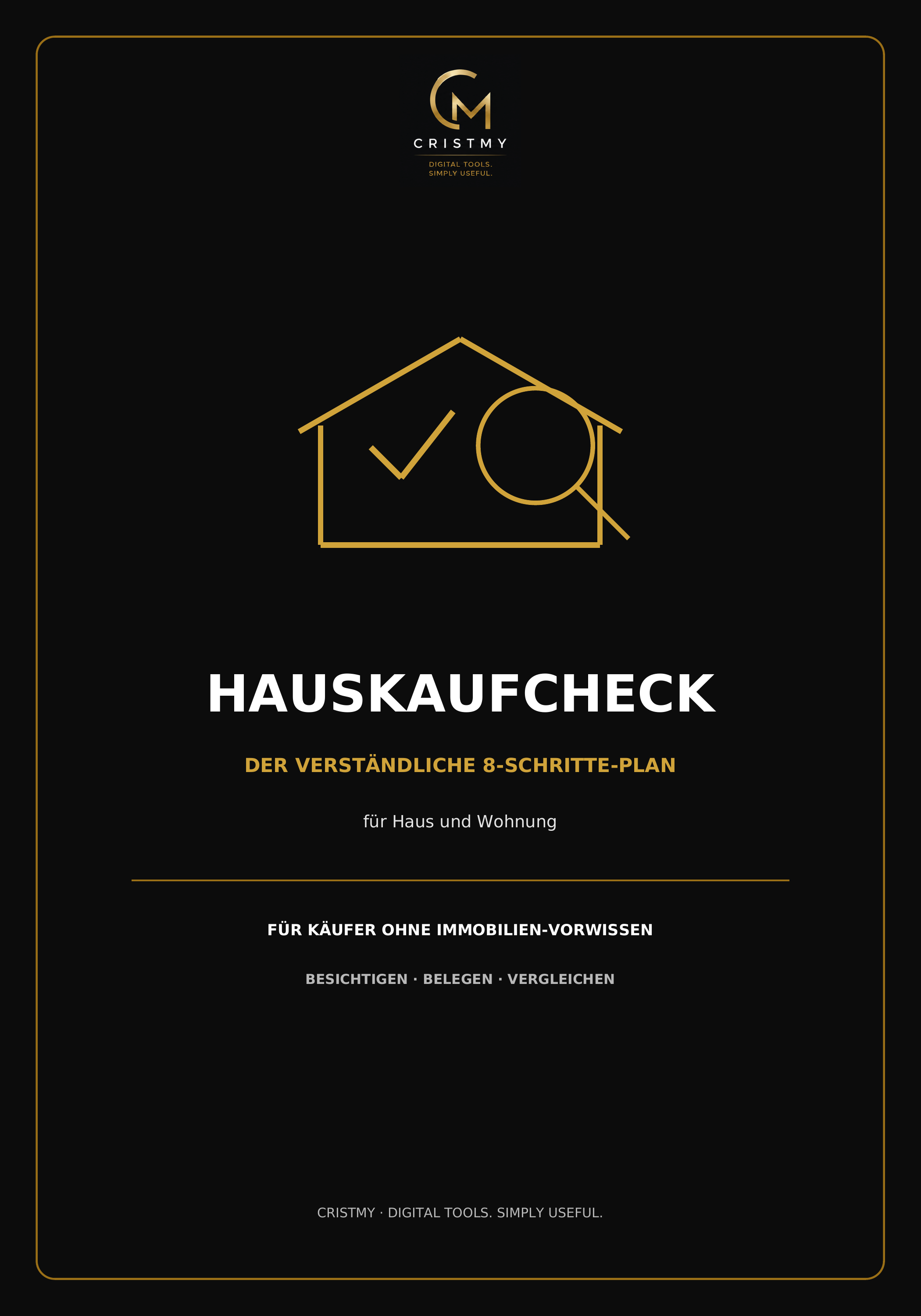 Cover des CRISTMY HauskaufCheck Arbeitsbuchs